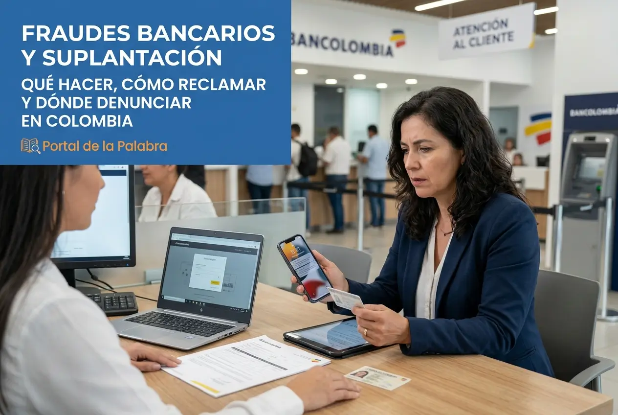 Mulher em banco analisando cartão e celular com foco no Brasil 2026