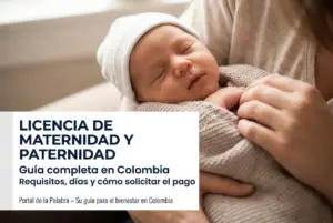 Bebê dormindo pacificamente em guia de licença maternidade