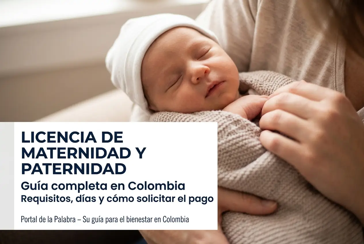 Bebê dormindo pacificamente em guia de licença maternidade