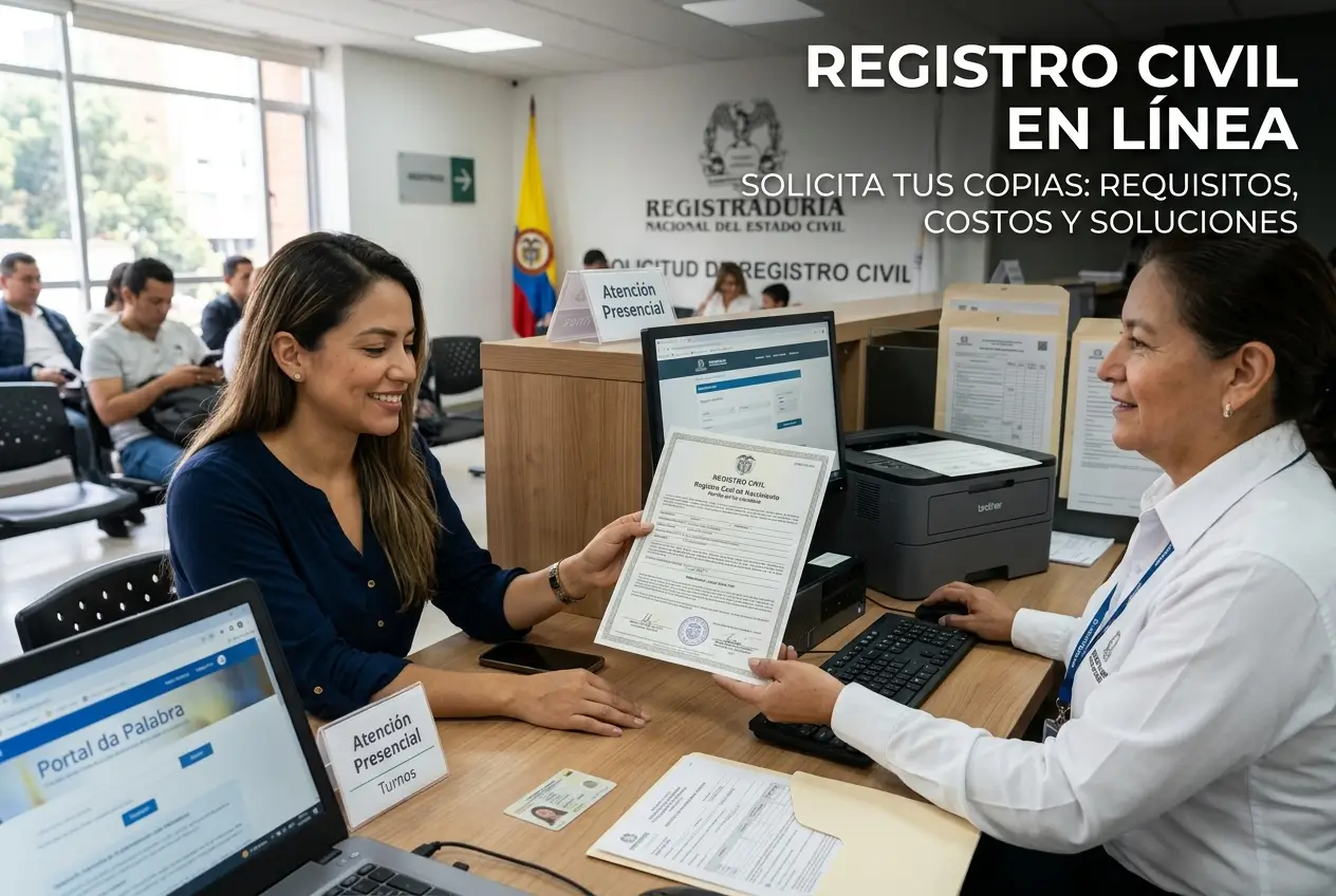 Registrando documento oficial em escritório de registro civil